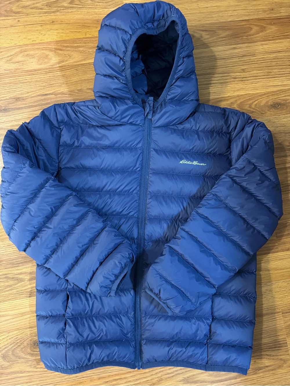 Eddie Bauer Kids' 14 Blue Packable Down Hooded Jacket